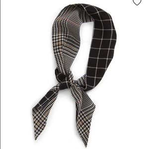 Madewell Silk Skinny Bandanna in True Black Multi